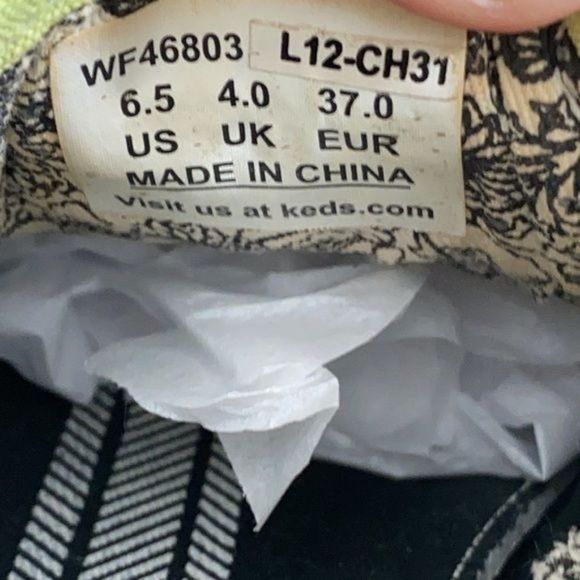 Keds Lime Green Canvas Casual Fashion Sneakers - Picture 7 of 9